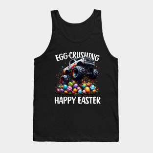 Egg-crushing Happy Easter Monster Truck Tank Top